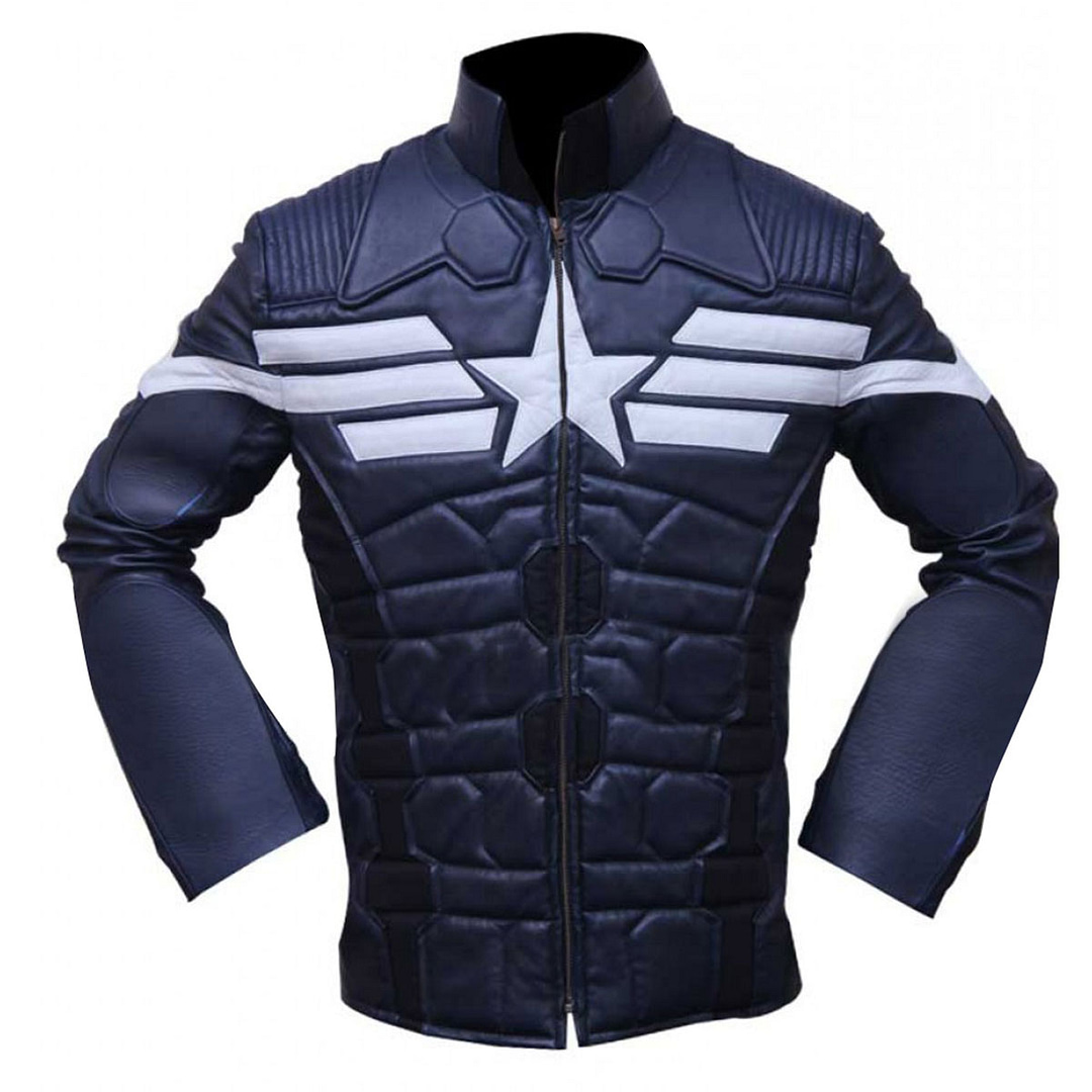 Avengers Captain America Winter Soldier Leather Jacket