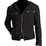 Clay Jensen Black Hoodie Cotton Jacket