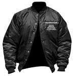 Drake Supreme Bomber Satin Black Hoodie Jacket
