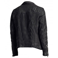Tony Padilla Black Quilted Leather Jacket