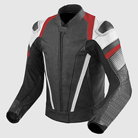 Black Flash Biker Leather Jacket