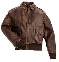 A2 Distressed Brown Cowhide Leather Jacket