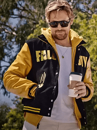 The-Fall-Guy-2024-Ryan-Gosling-Black-and-Yellow-Varsity-Jacket
