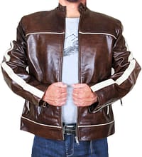 Copper Classic Men Vintage Leather Jacket