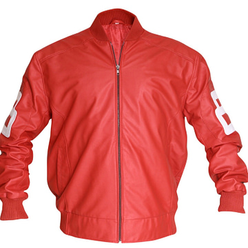 8 Ball Red Bomber Jacket